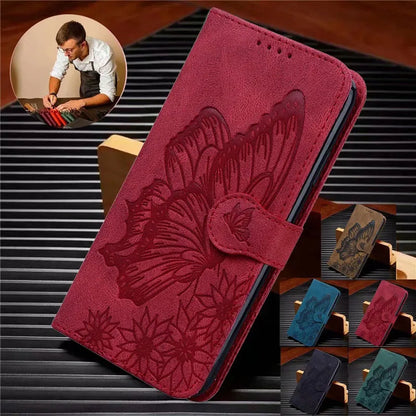 Butterfly Leather Phone Case For Samsung Galaxy A Series