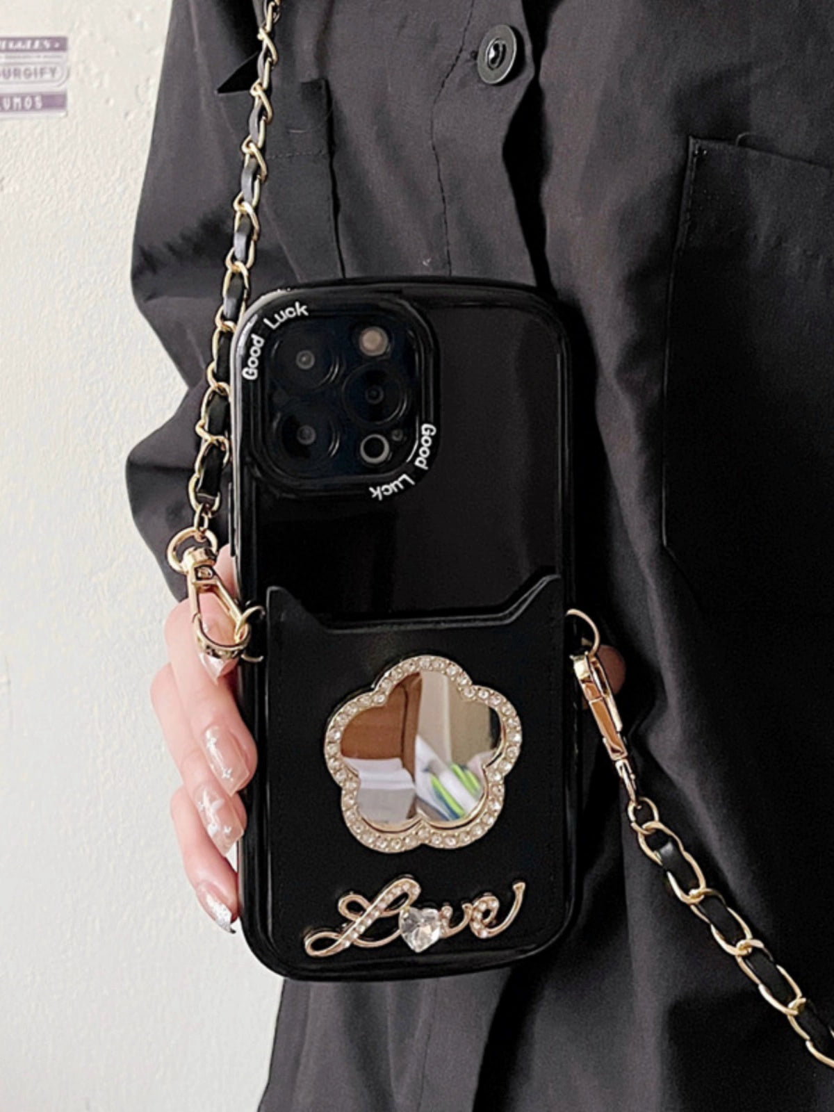 Crossbody Lanyard iPhone Case w/Card Holder