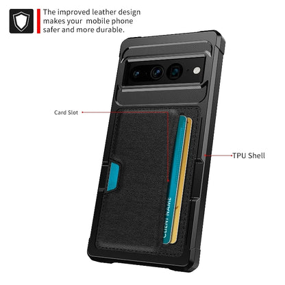 Back Card Slots Phone Case for Google Pixel