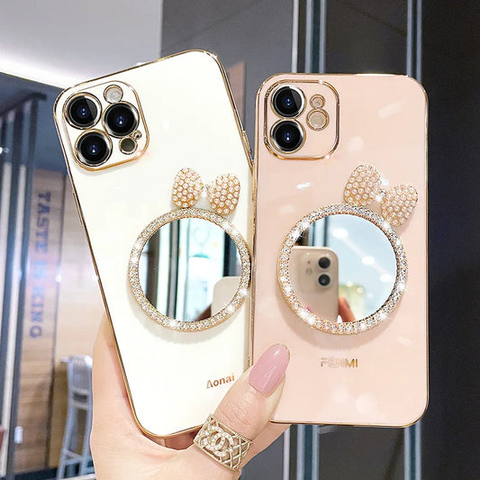 Mobile Phone Case w/ Mirror for iPhone