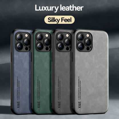 Magnetic Leather Case for iPhone