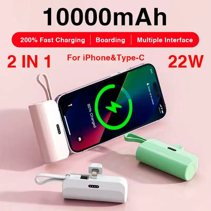 10000mAh Mini Power Bank Mobile Phone Charger