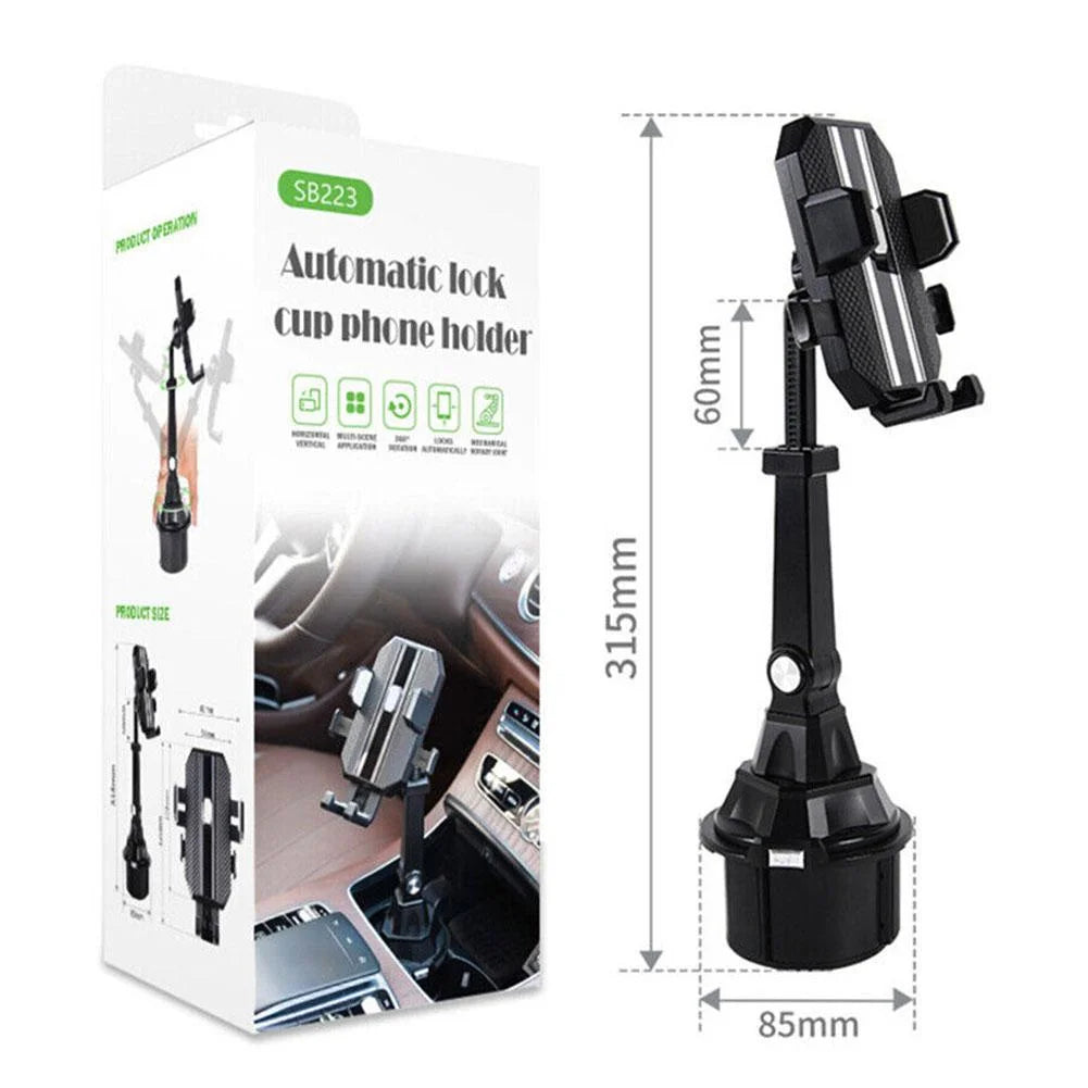 Adjustable Car Cup Holder Stand for Mobile Phone