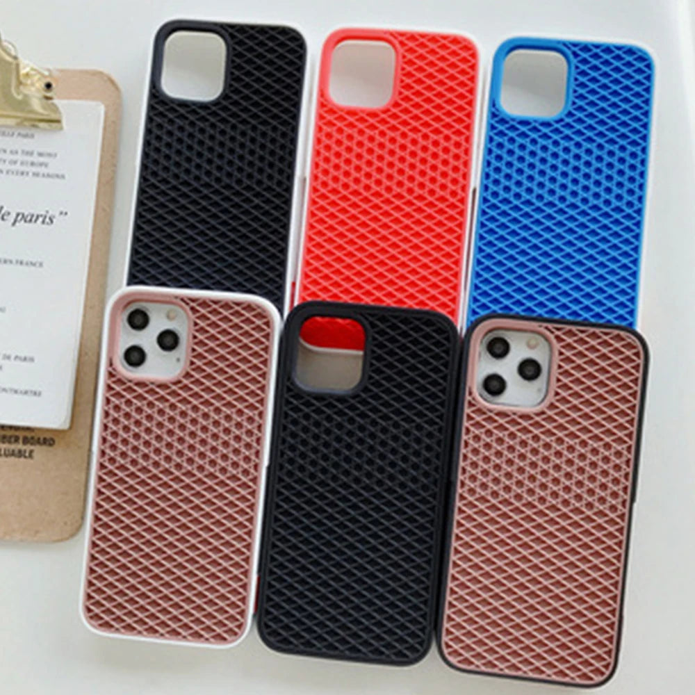 Soft Silicone Waffle Case for iPhone