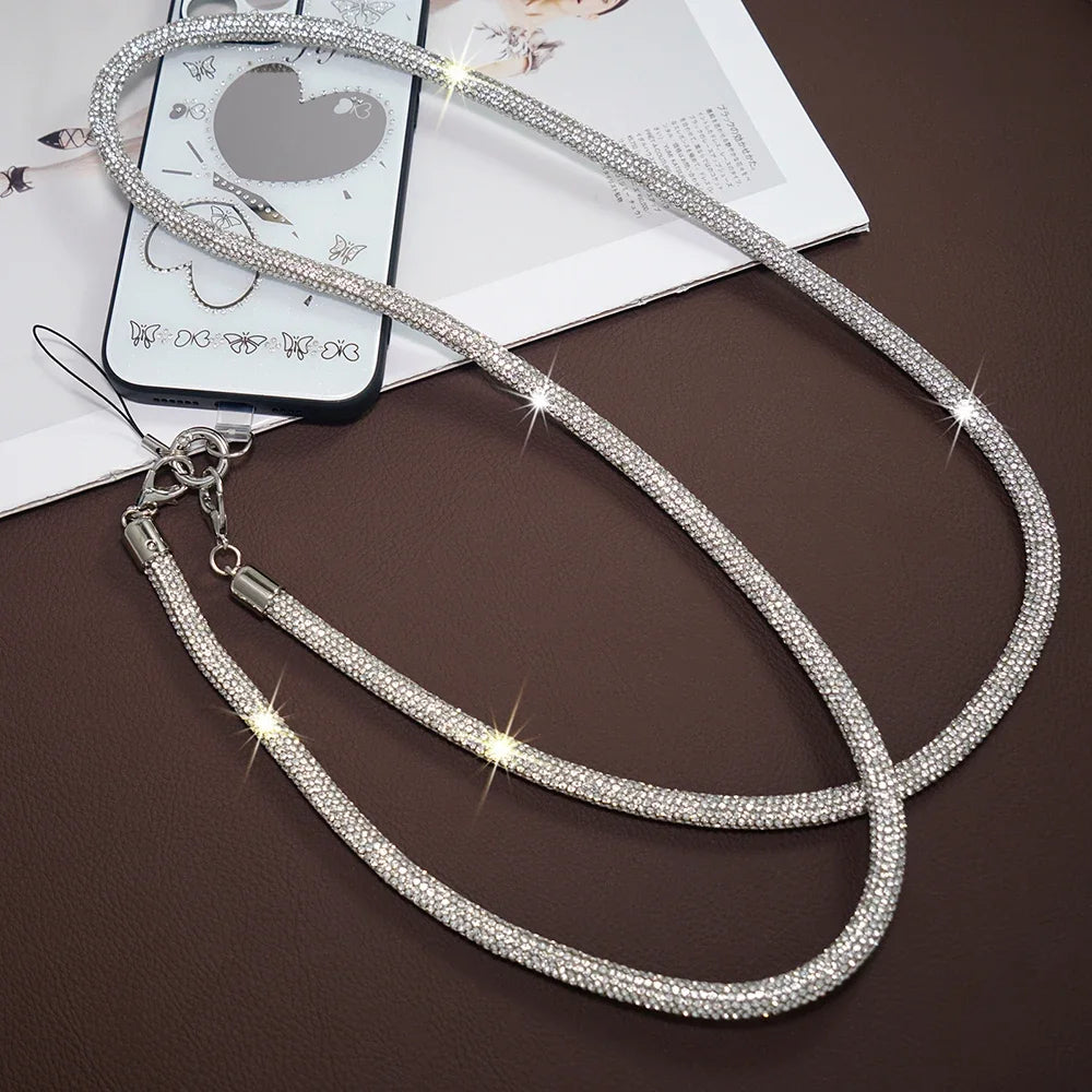 Rhinestone Crossbody Lanyard for Mobile Phone