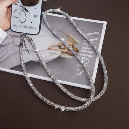 Rhinestone Crossbody Lanyard for Mobile Phone