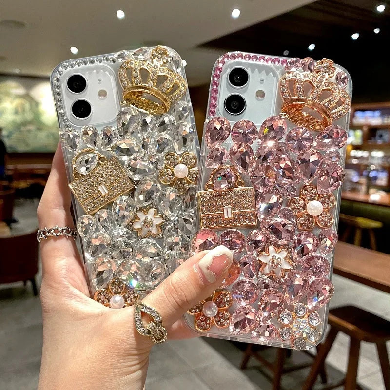 Mobile Phone Case with Rhinestones for Samsung A