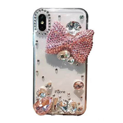 Rhinestone Bowknot Mobile Phone Case for iPhone