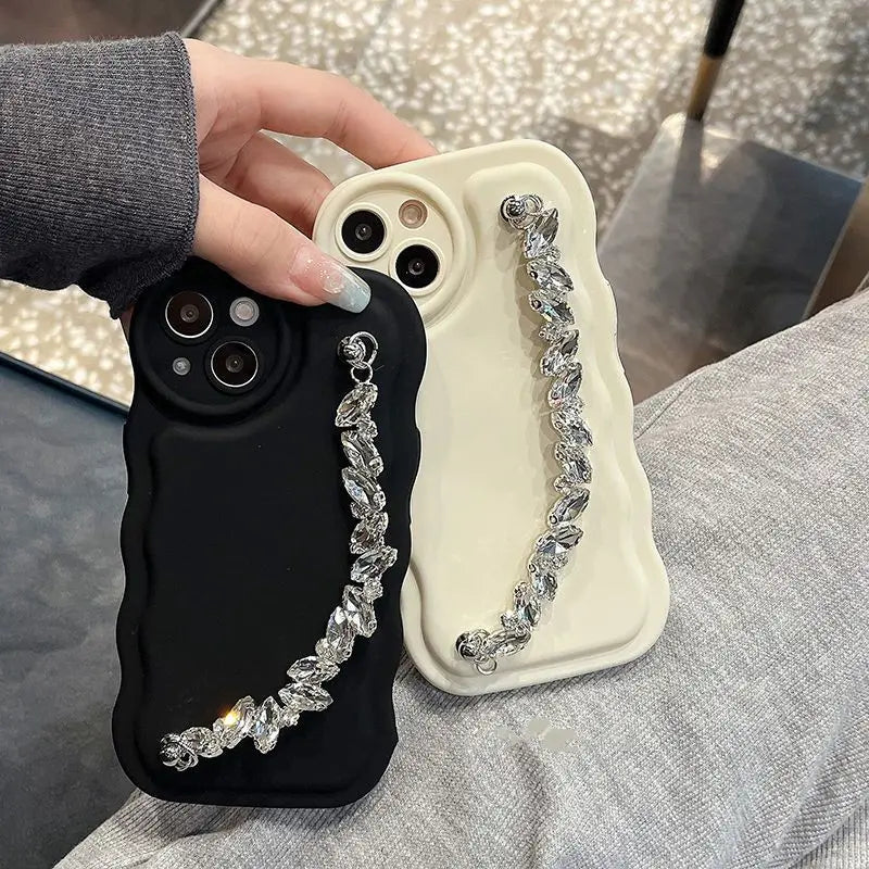 Rhinestone Chain Phone Case for iPhone