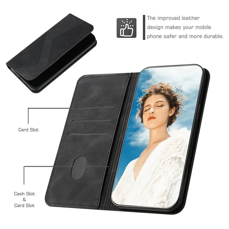 Magnetic Leather Book Case for Samsung Galaxy A Series