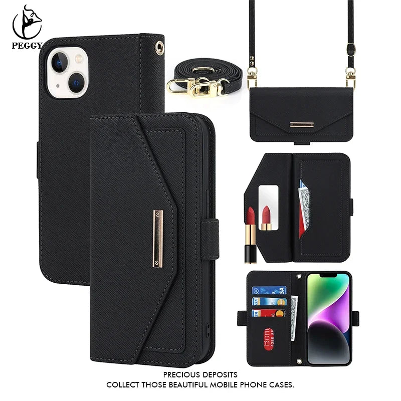 Crossbody Wallet Case for iPhone