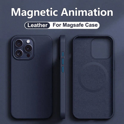 Leather Magnetic Case for iPhone