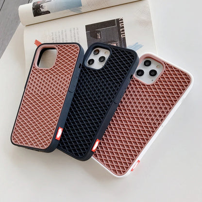 Soft Silicone Waffle Case for iPhone