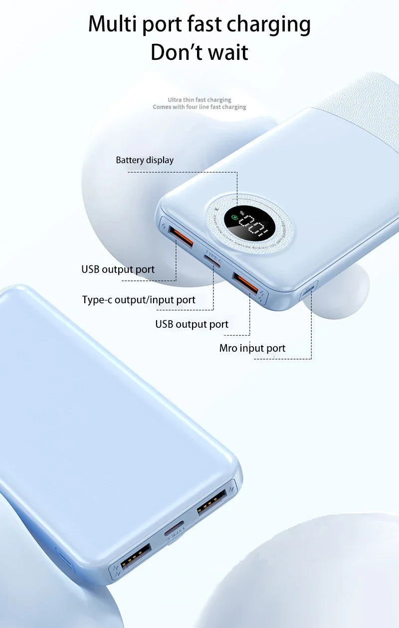 200000mAH Power Bank 120W Large Capacity for Mobile Phone