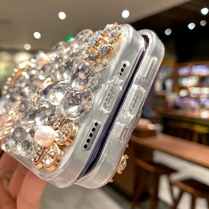 Mobile Phone Case with Rhinestones for Samsung A