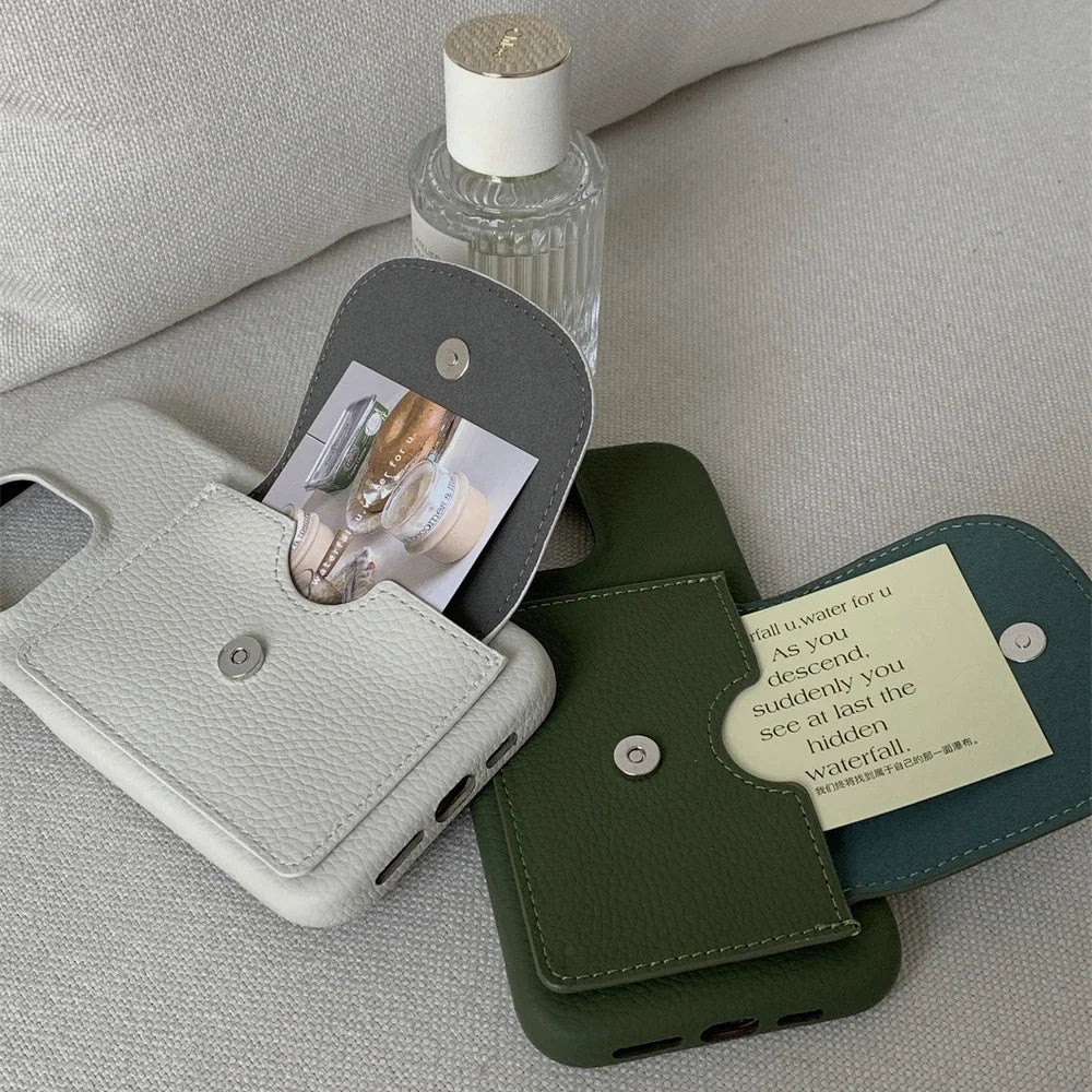 Luxury Card Holder Phone Case for iPhone