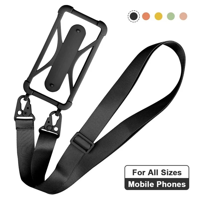 Universal Silicone Case for Smart Phone w/ Lanyard