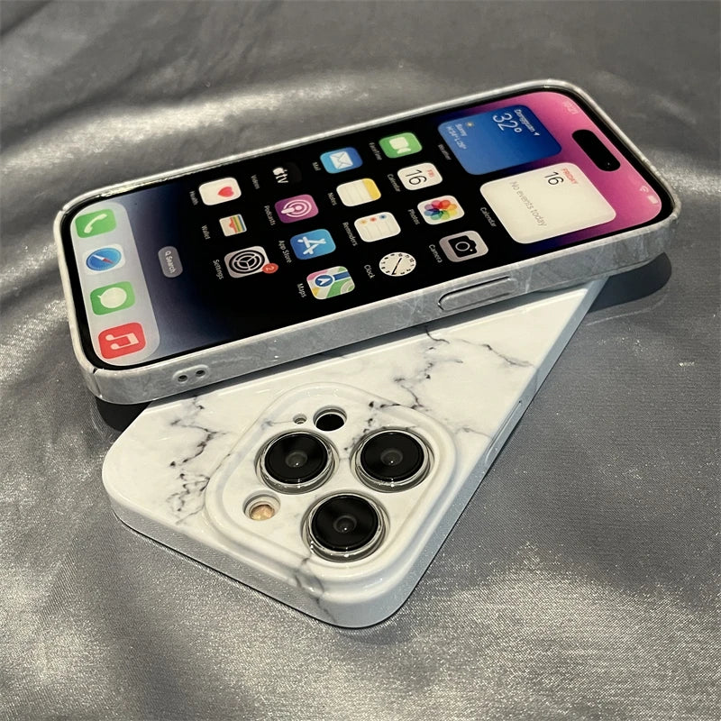 Marble Acrylic Case for iPhone