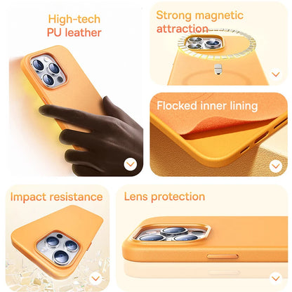 Leather Magnetic Case for iPhone