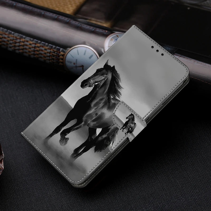 Wallet Flip Book Cover for Samsung Galaxy J