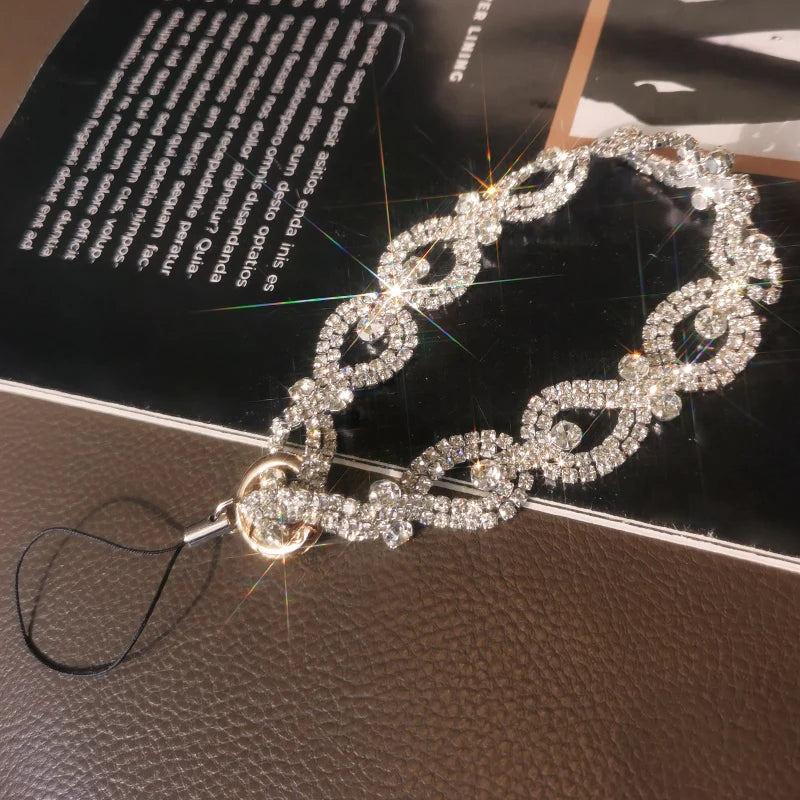 Rhinestone Lanyard for Mobile Phone