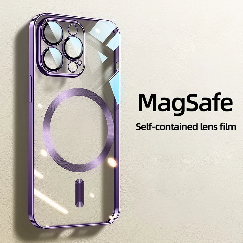 Magnetic Clear Phone Case for iPhone